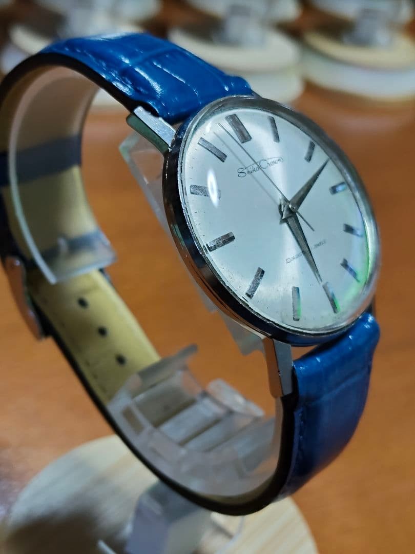 Seiko Crown Manual Wind Wristwatch 21 Jewels OH Completed October 2023