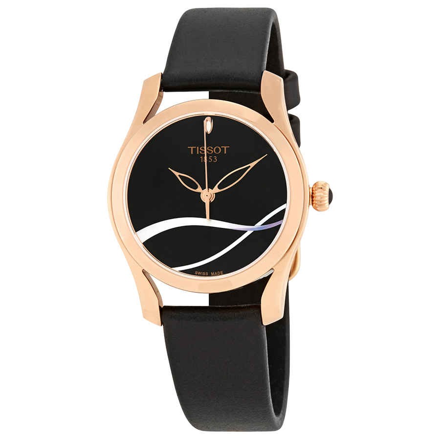 Tissot T112.210.36.051.00 T-Wave Black Dial 30 mm Women’s Watch New