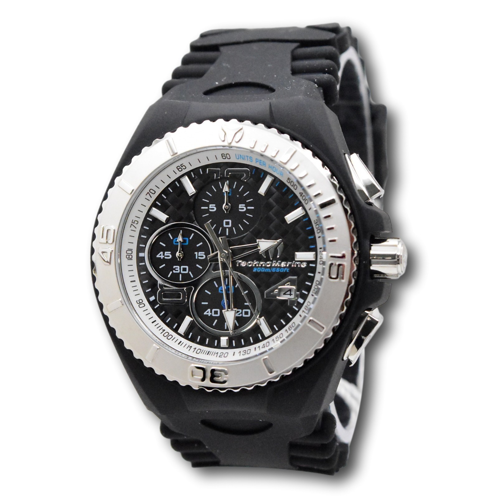 TechnoMarine Cruise JellyFish Men’s 46mm Black Dial Chrono Watch TM-115110