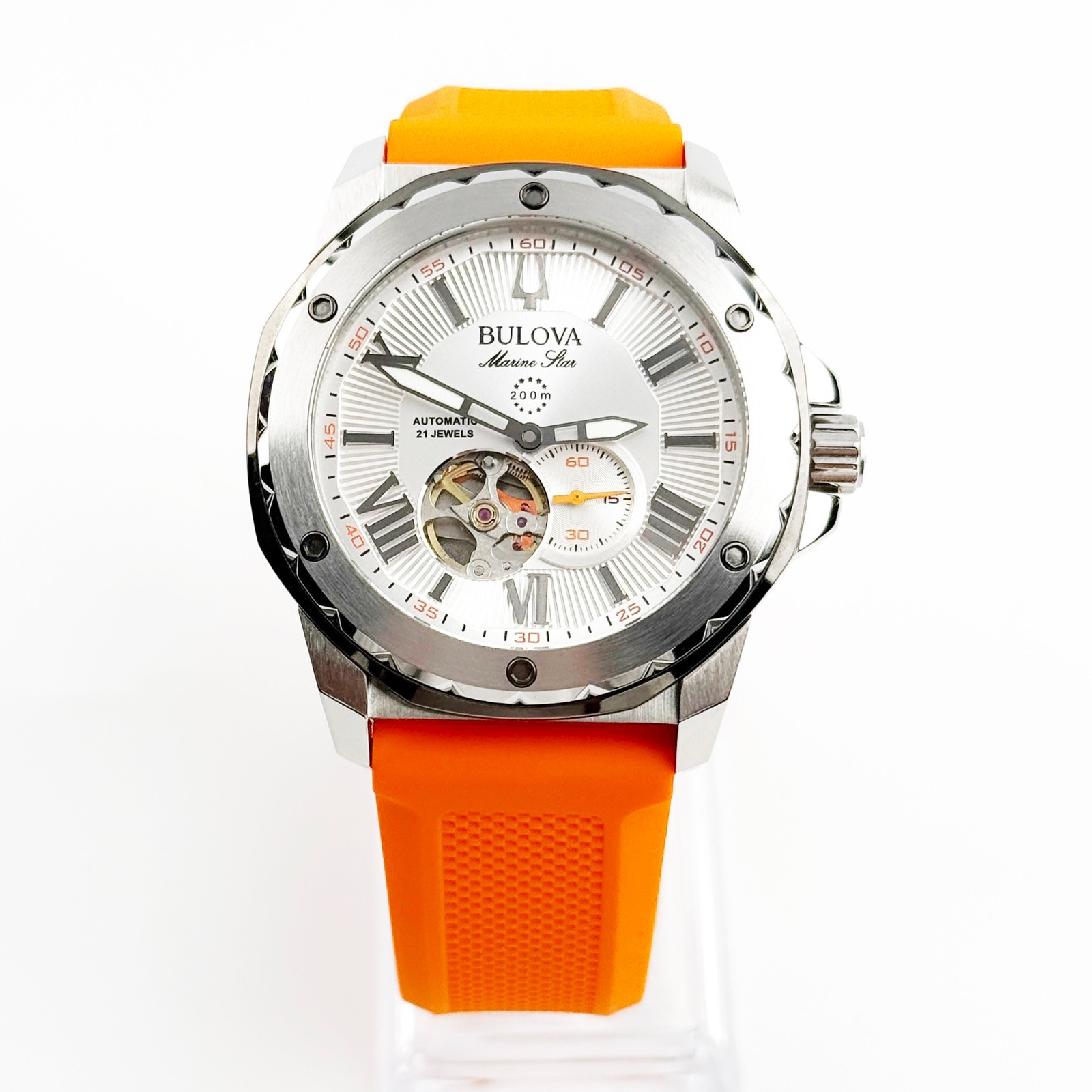 Bulova 98A226 Marine Star Two-Tone Stainless Steel Automatic Men’s Watch 45 mm