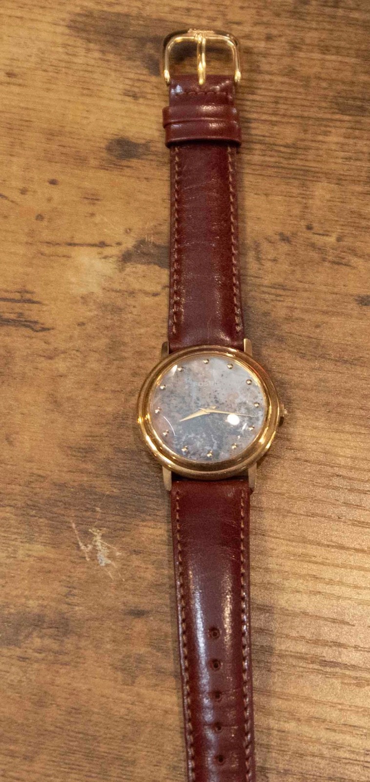 Fossil Coupe De Lux watch set, watch and original collectible packaging Untested