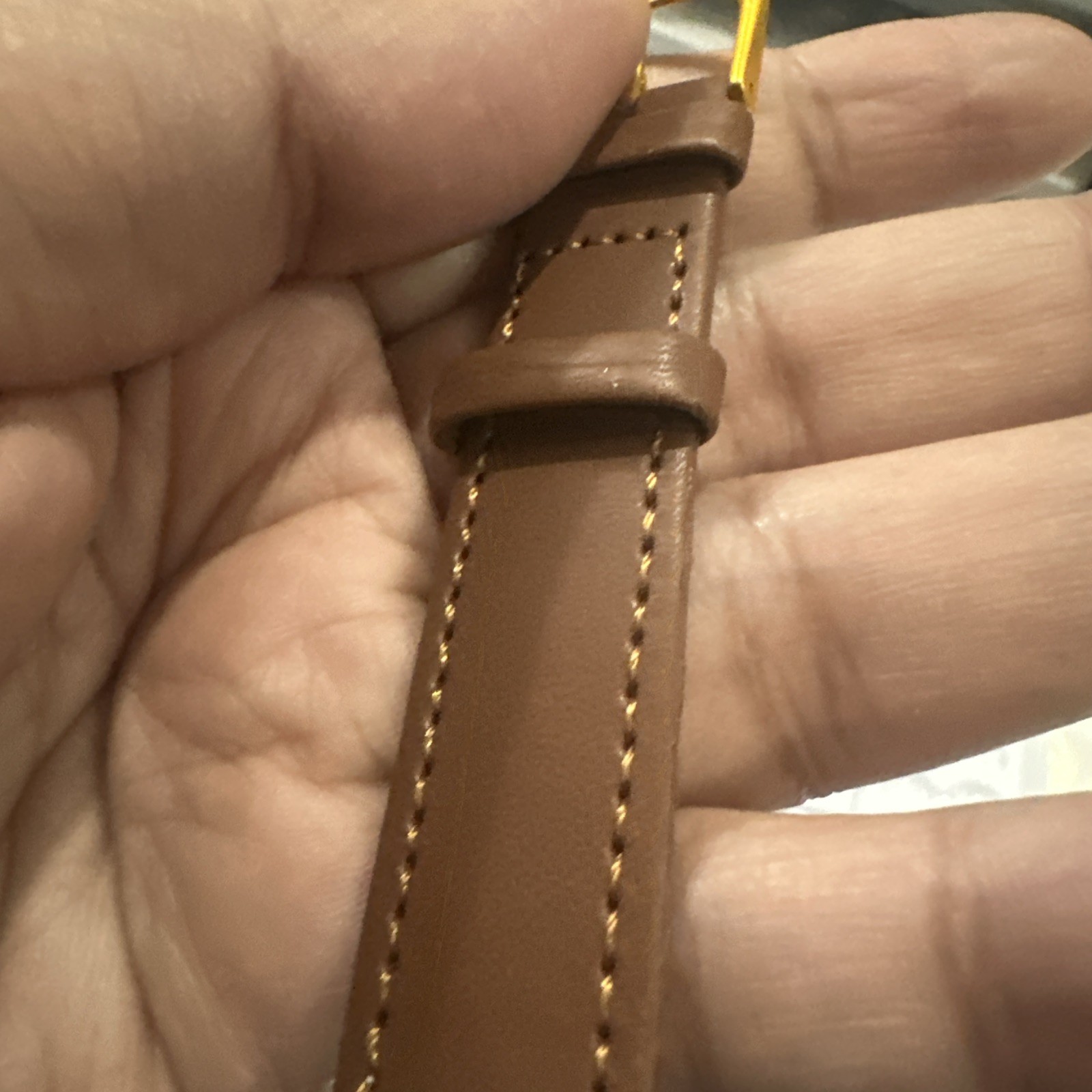 Working LA Express Moonphase Quartz Men’s Watch New Brown Band 36mm Fit 7.5