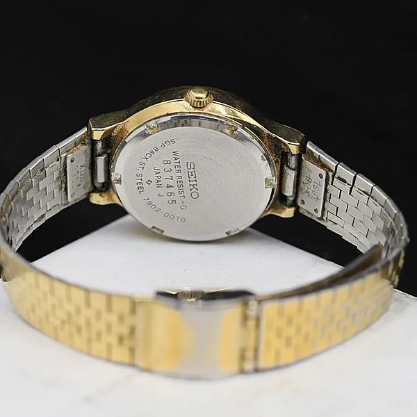 Working condition, excellent condition. Seiko Quartz 7902-0010 ivory dial, date,