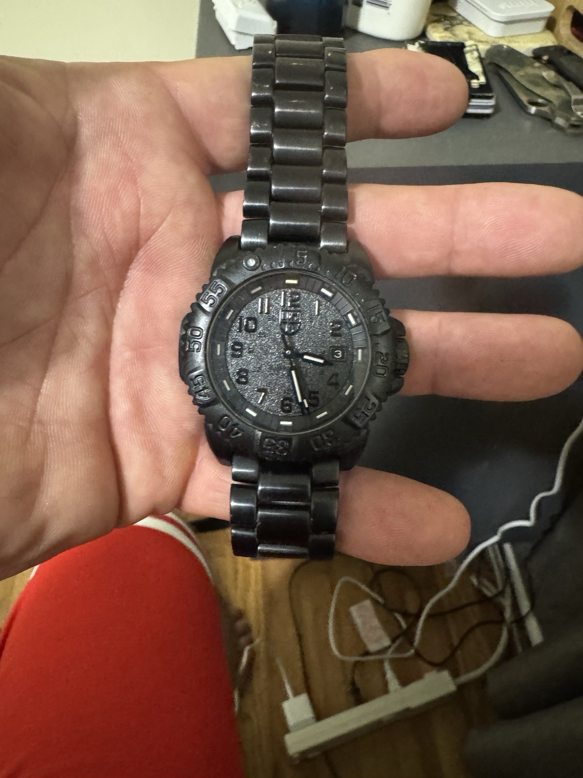 Luminox Men’s Navy Seal Blackout 3150 Stainless Steel