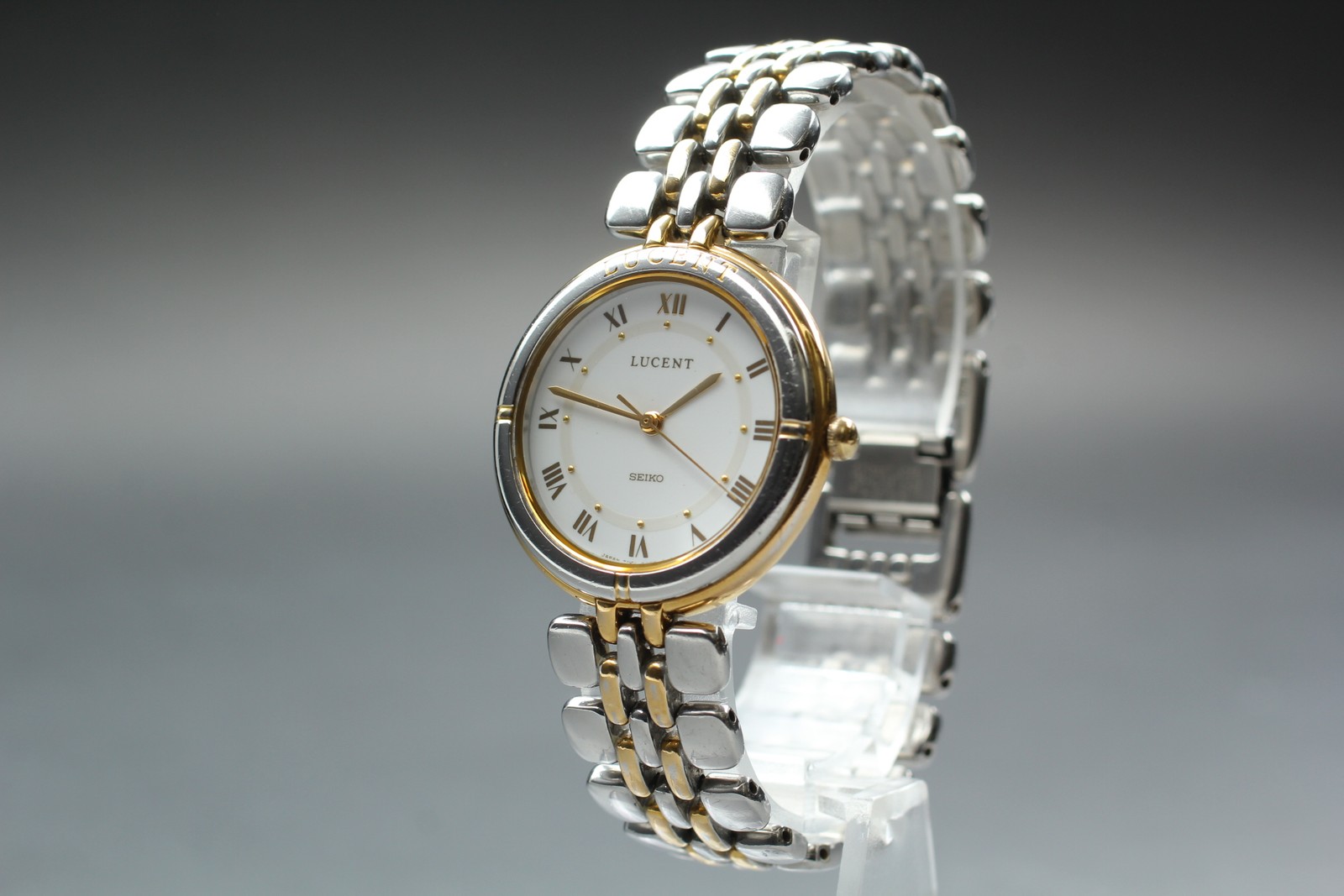 Vintage1992[N MINT] Seiko Lucent 7N01-6C60 Gold Tone Roman 30mm Qz Men’s Watch