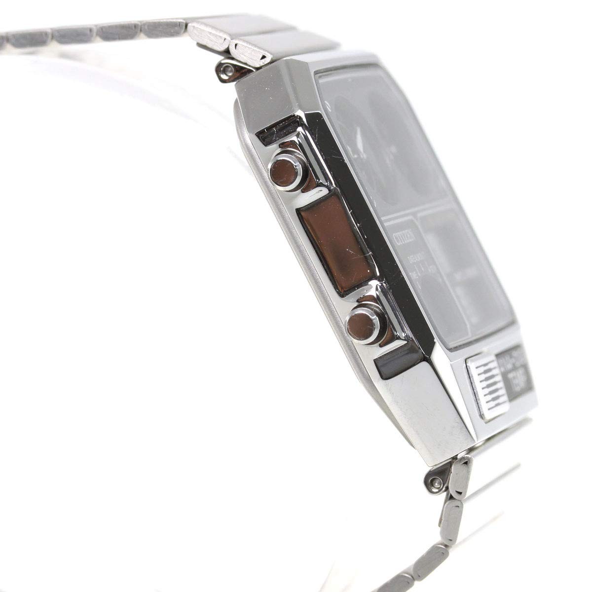 CITIZEN ANA-DIGI TEMP JG2101-78E Silver Analog Digital Men Watch Japan New