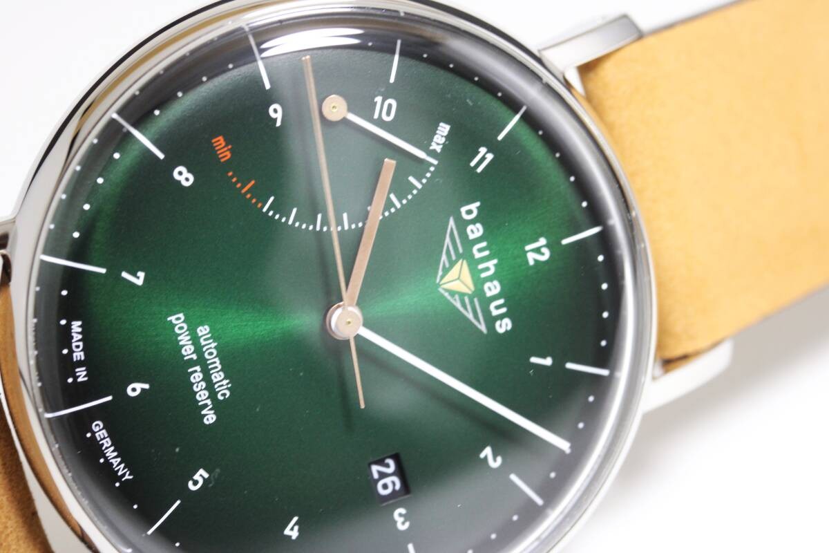 [B1Y] Bauhaus Power Reserve Automatic Watch Rula 41mm 2160 4AT Germany [t9n]