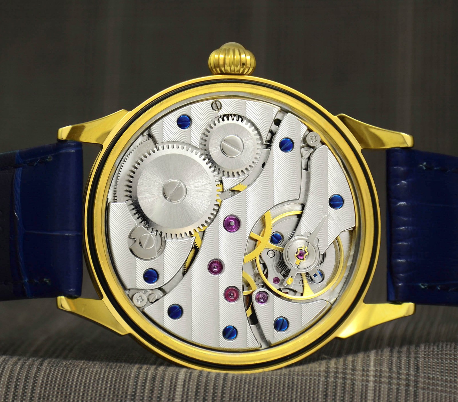Men’s Luxury Gold Watch with Silver Dial Engraved watch Gift for Husband Miller