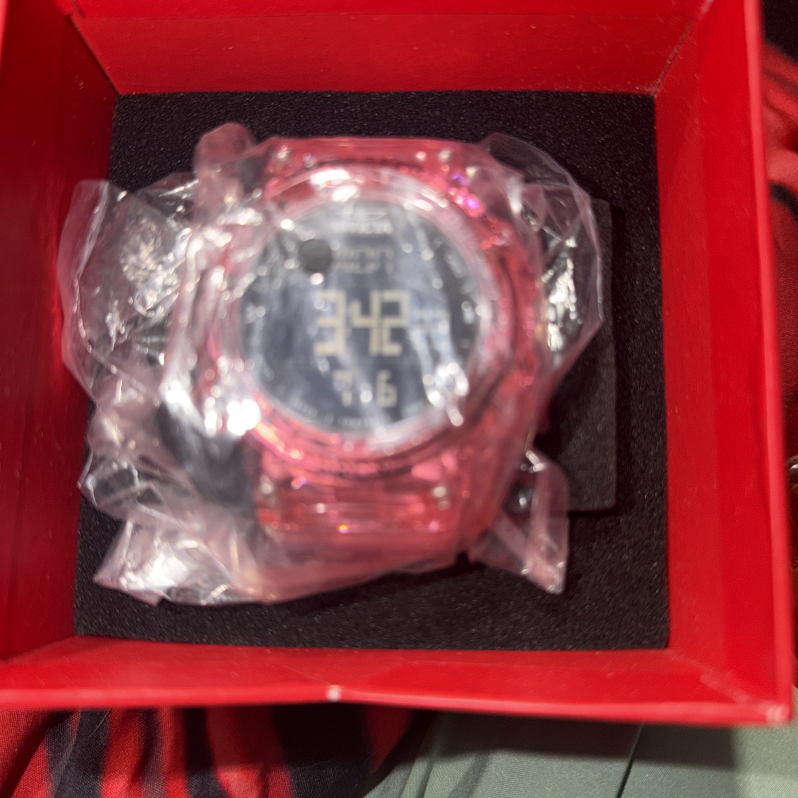 Invicta Racing Burnout Digital Unisex Watch 52mm Pink Gel Band Model 49047