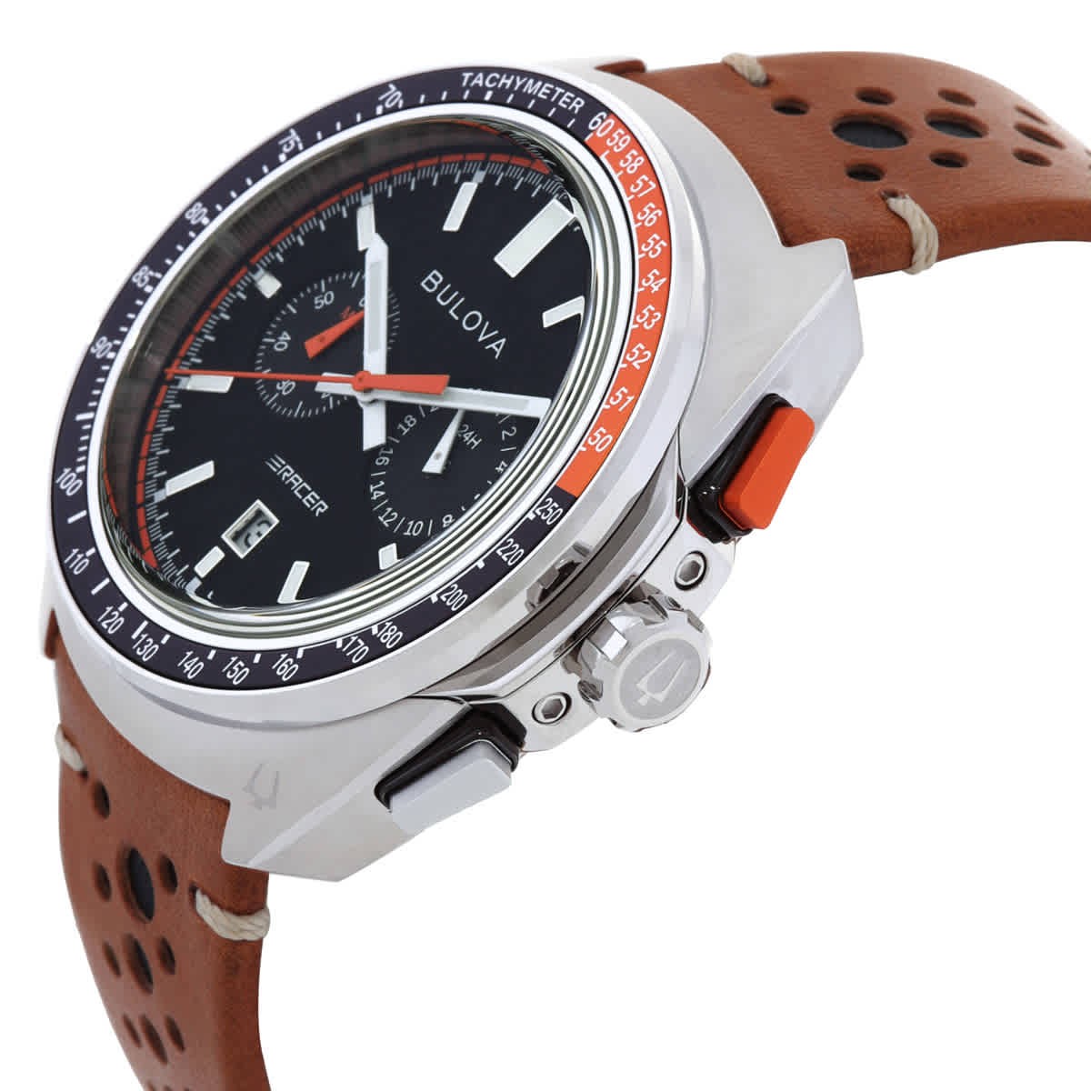 Bulova Racer Chronograph Quartz Black Dial Men’s Watch 98B427