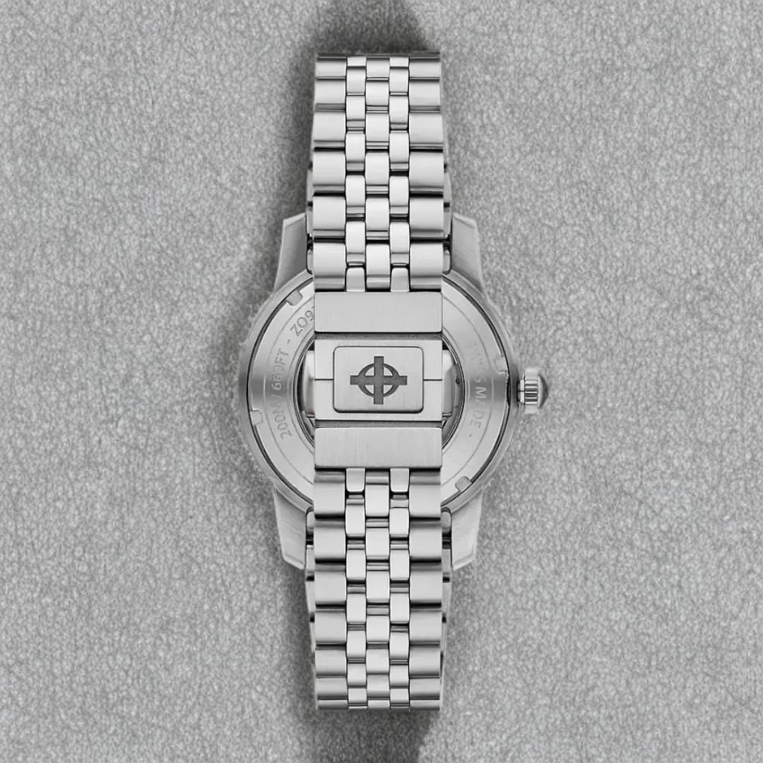 Zodiac Super Sea Wolf Automatic Watch ZO9319 Silver Black 40mm NIB $2995