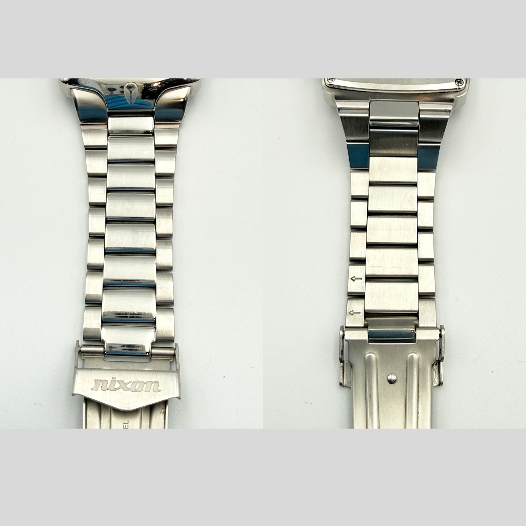 NIXON The Player White Lightning Quartz Watch Wrist 16.5cm (6.5 in) – Rank C