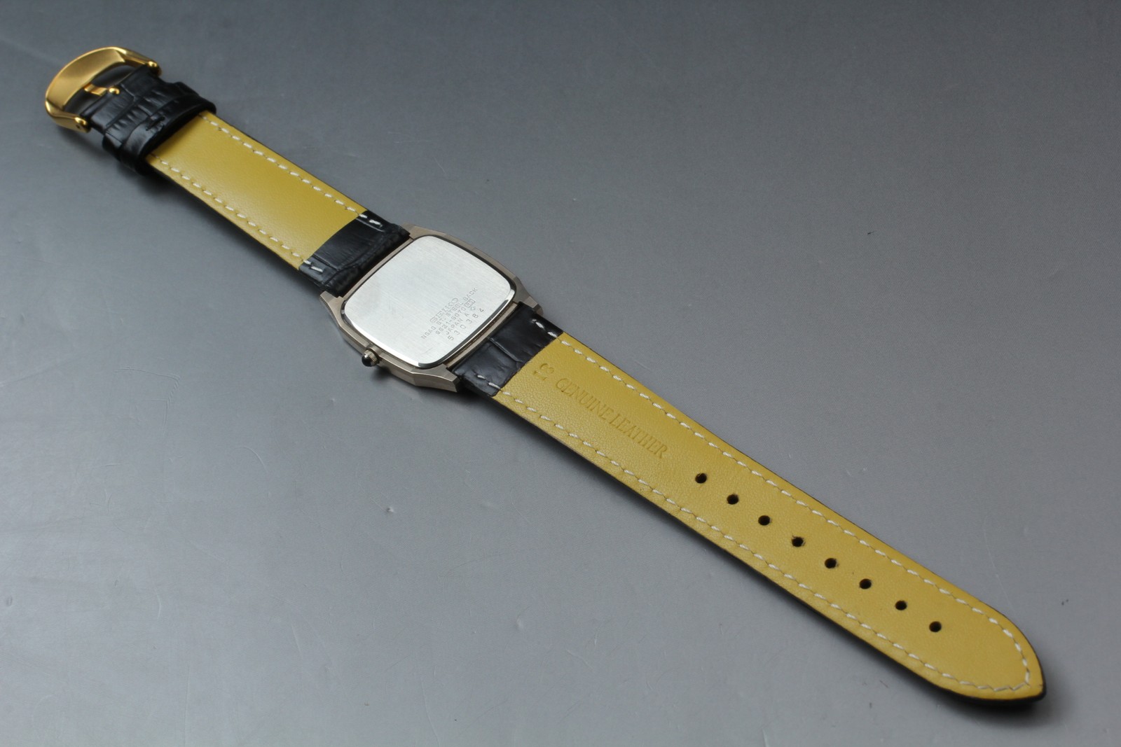 [Near MINT] SEIKO Dolce 9521-5070 28mm Gold Dial Quartz Men’s Watch from JAPAN