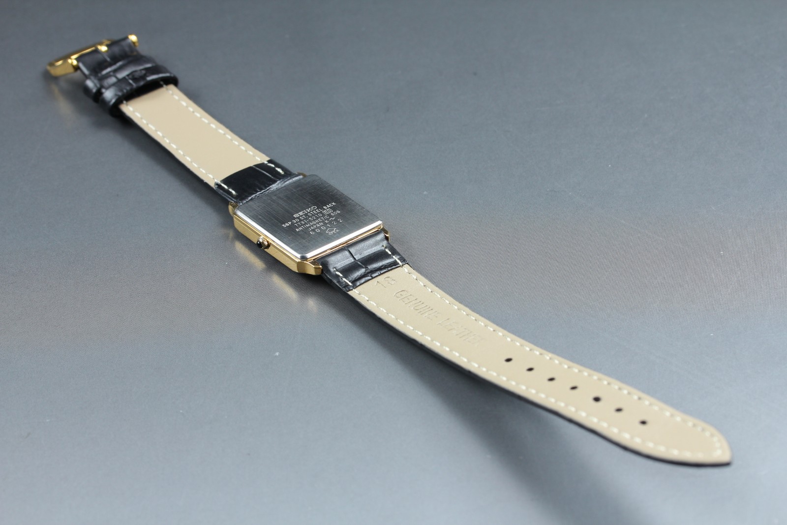 [EXC+5] Seiko Dolce 7731-5210 24mm SGP30 Gold Dial Quartz Men’s Watch From JAPAN