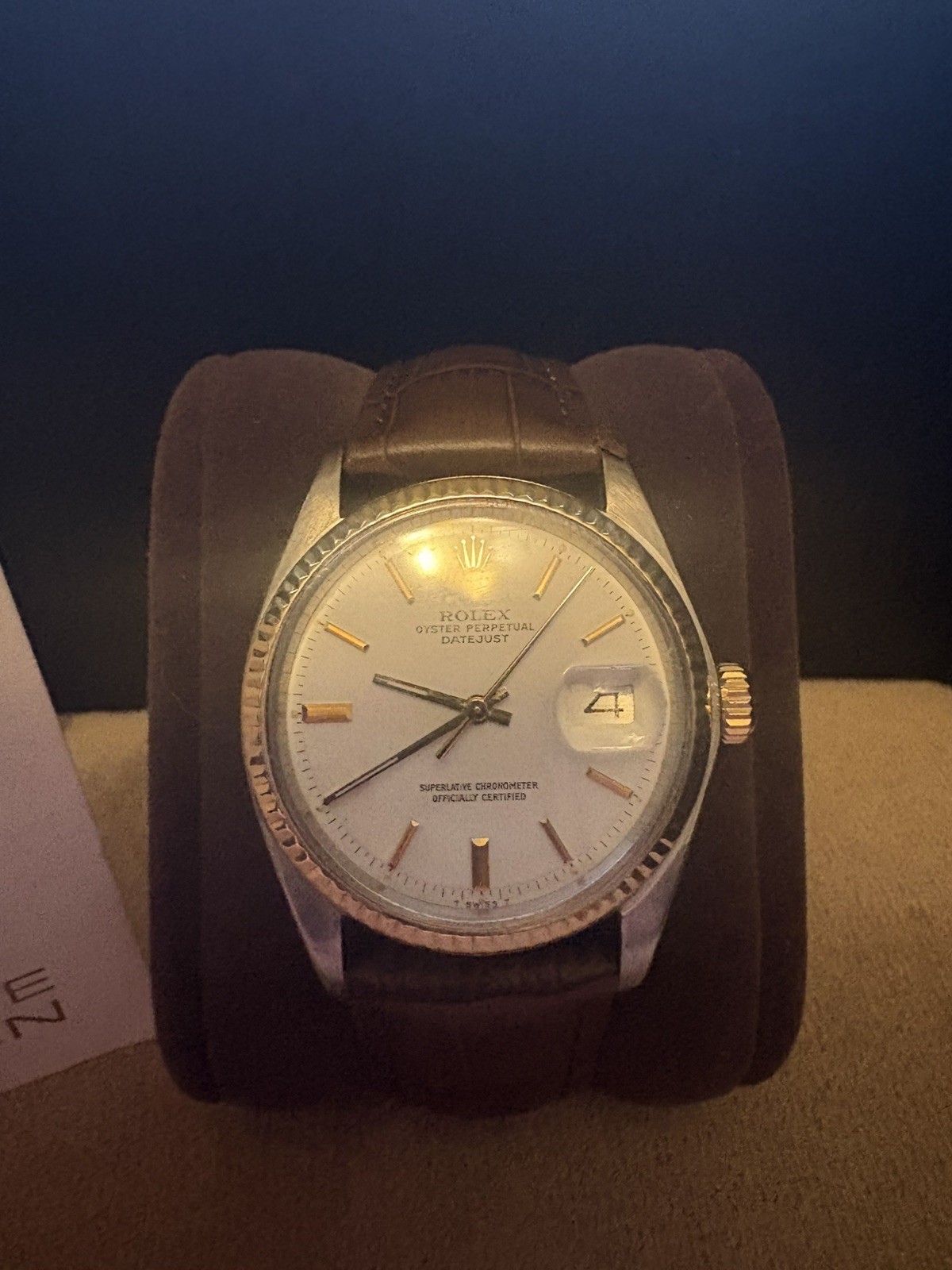 Rolex Datejust 1601 – Two Tone – White Pie Pan Dial – With Rolex Service Papers