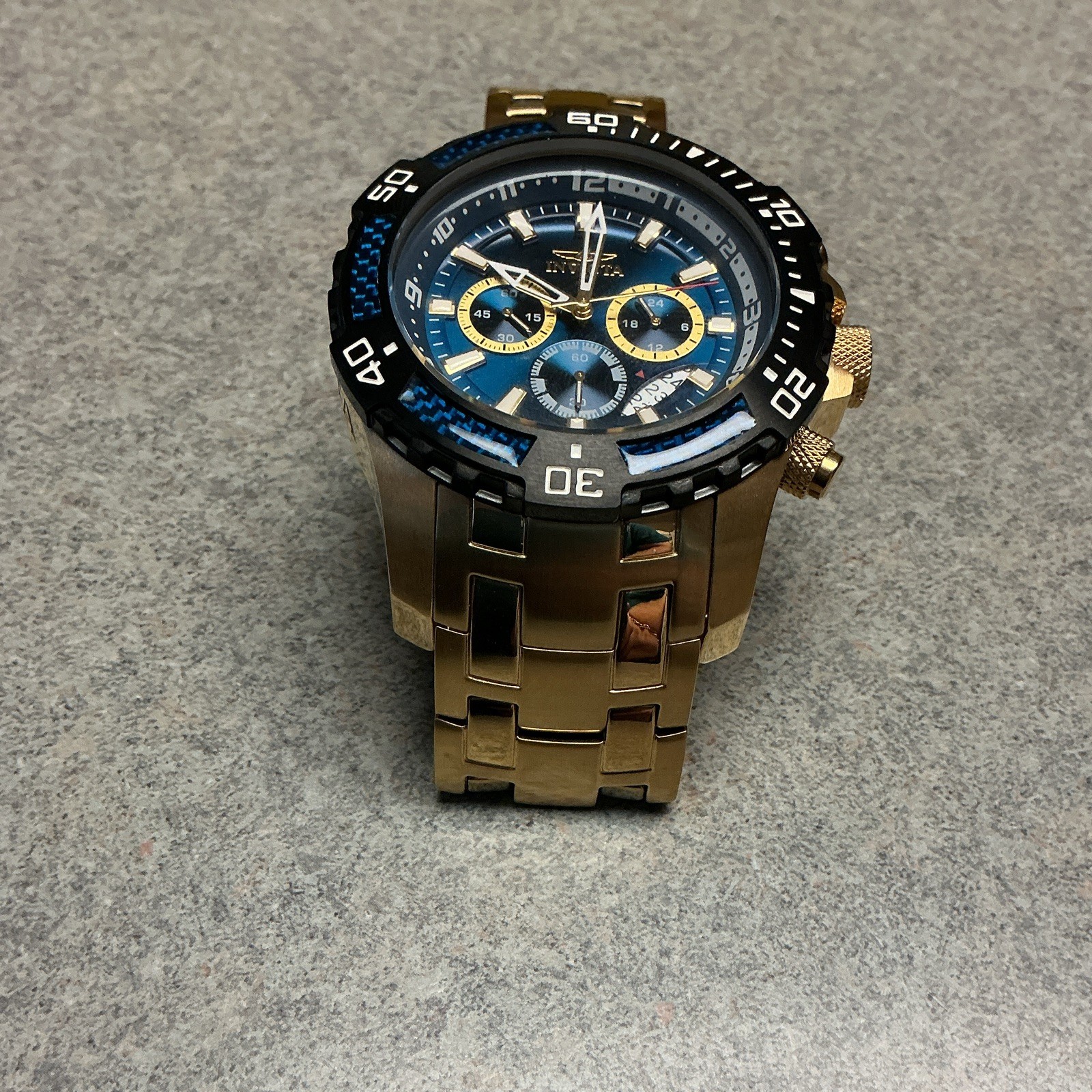 Invicta Stainless Steel Japan Chronograph 100m Water Resistant Model No. 24856