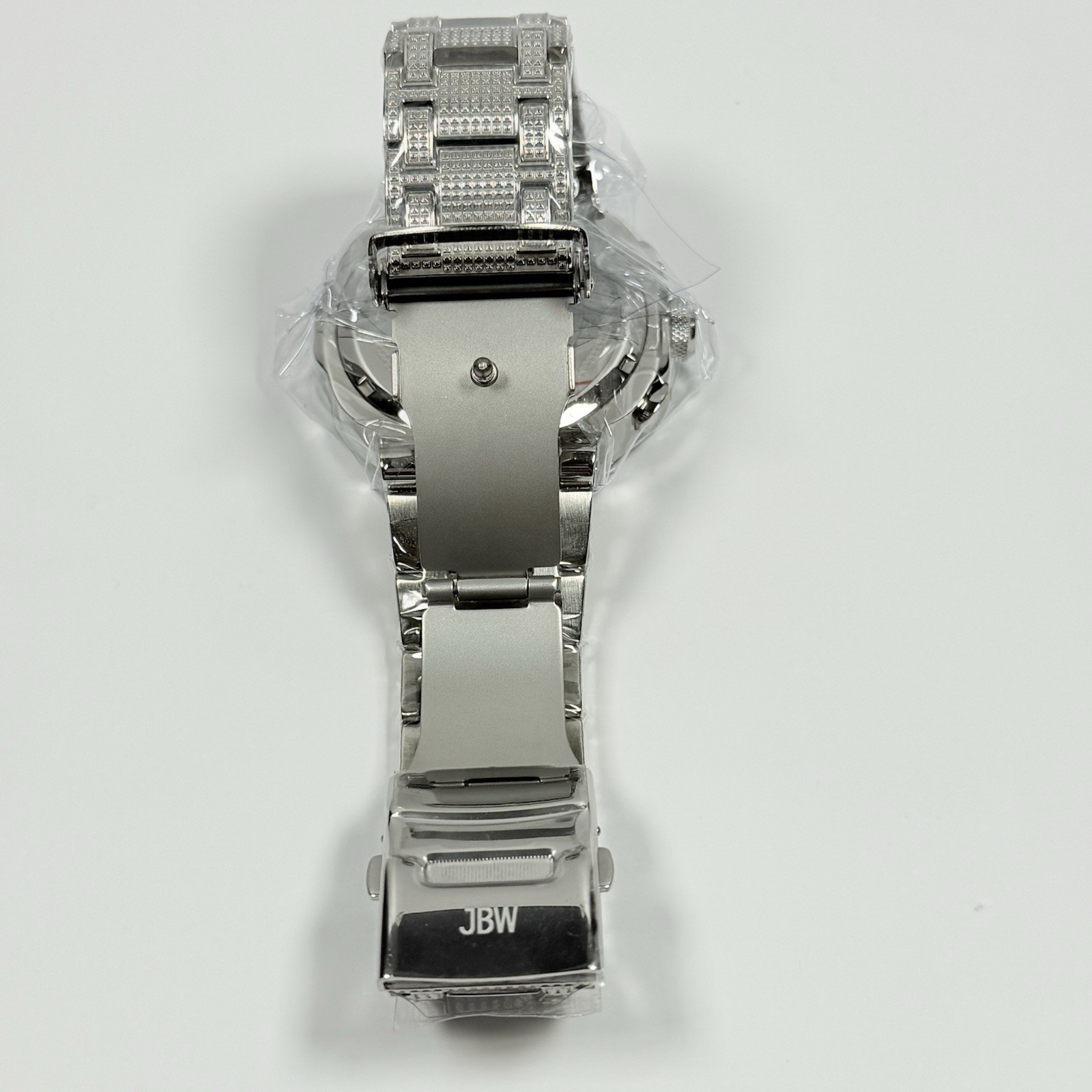 JBW Heist J6380D Diamond Bezel Multifunction Silver Dial Men’s Watch