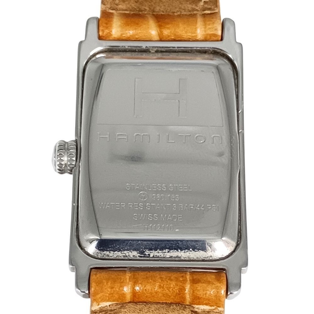 Hamilton Ardmore H112110 Tank Square White Dial Small Sec Quartz Ladies Watch JP