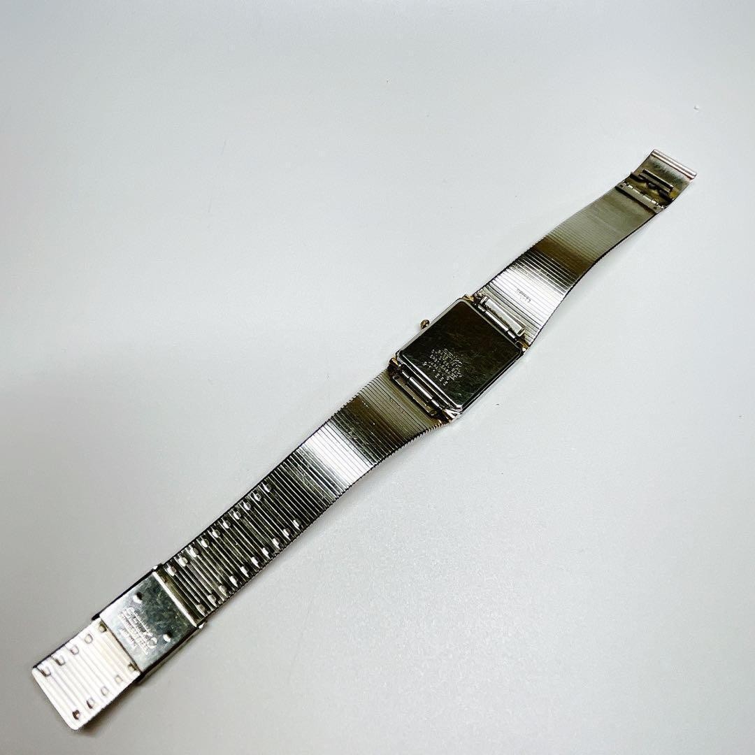 Seiko Men’s Quartz Wristwatch 80 Square Gold Silver Used from Japan