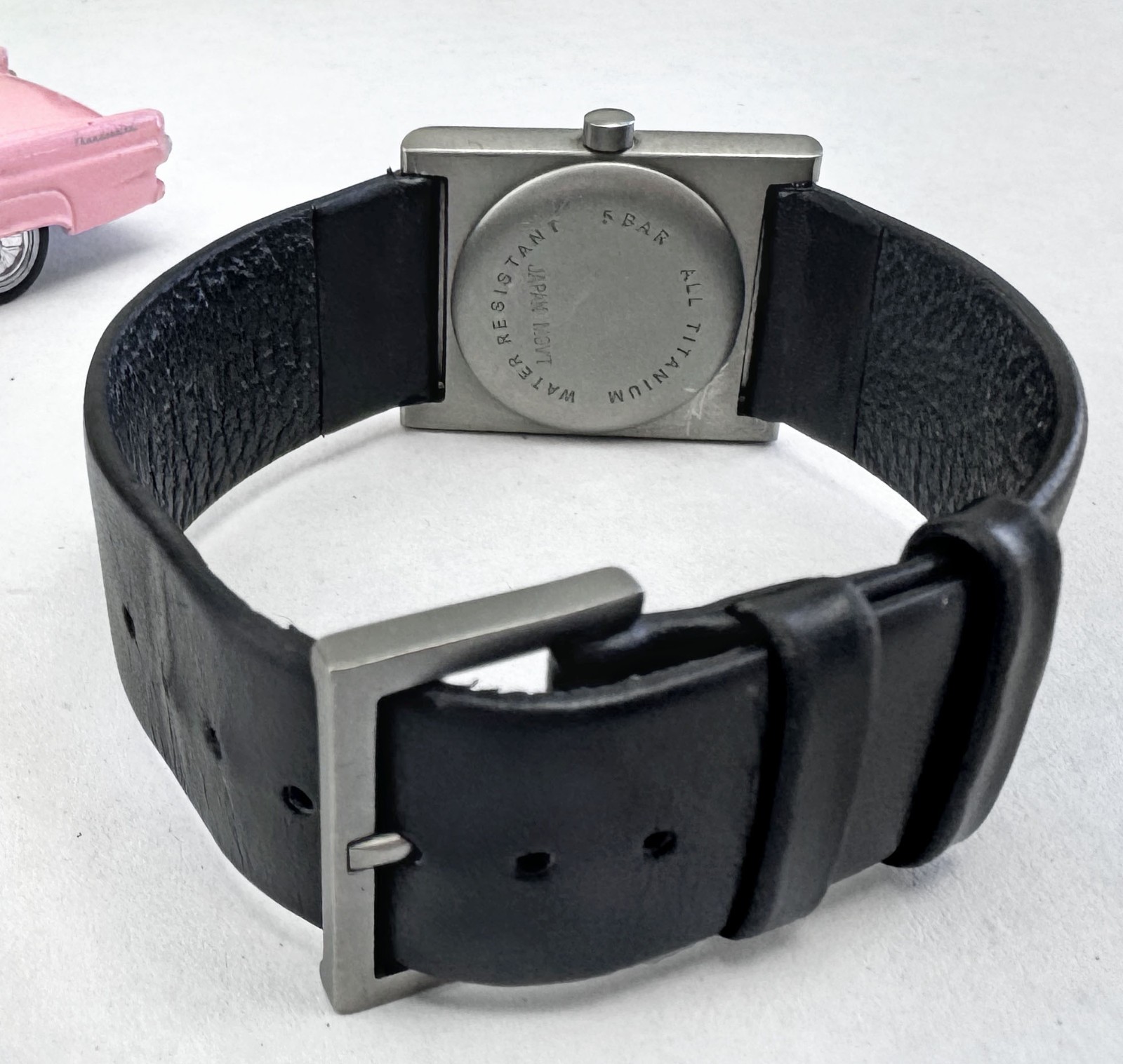 BOCCIA VTG Titanium Case Leather Strap Japan Myota Quartz Thin Womens 23mm Watch