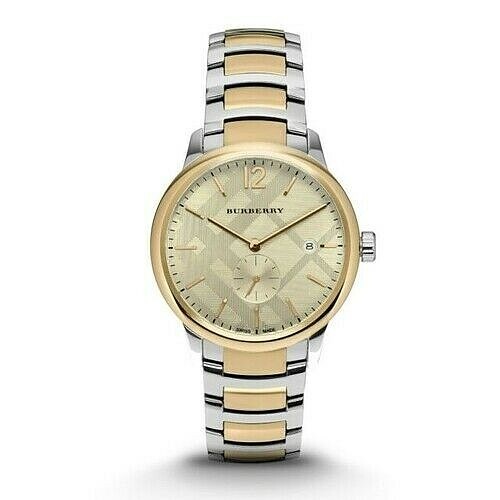 Brand New Burberry The Classic BU10011 Two Tone Stainless Steel 40mm Men’s Watch