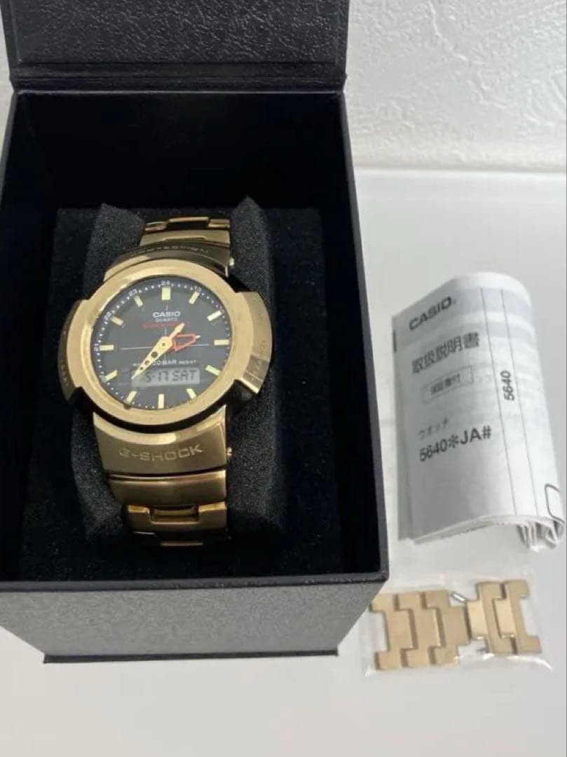 CASIO G SHOCK 5640 JA Gold Quartz Wristwatch