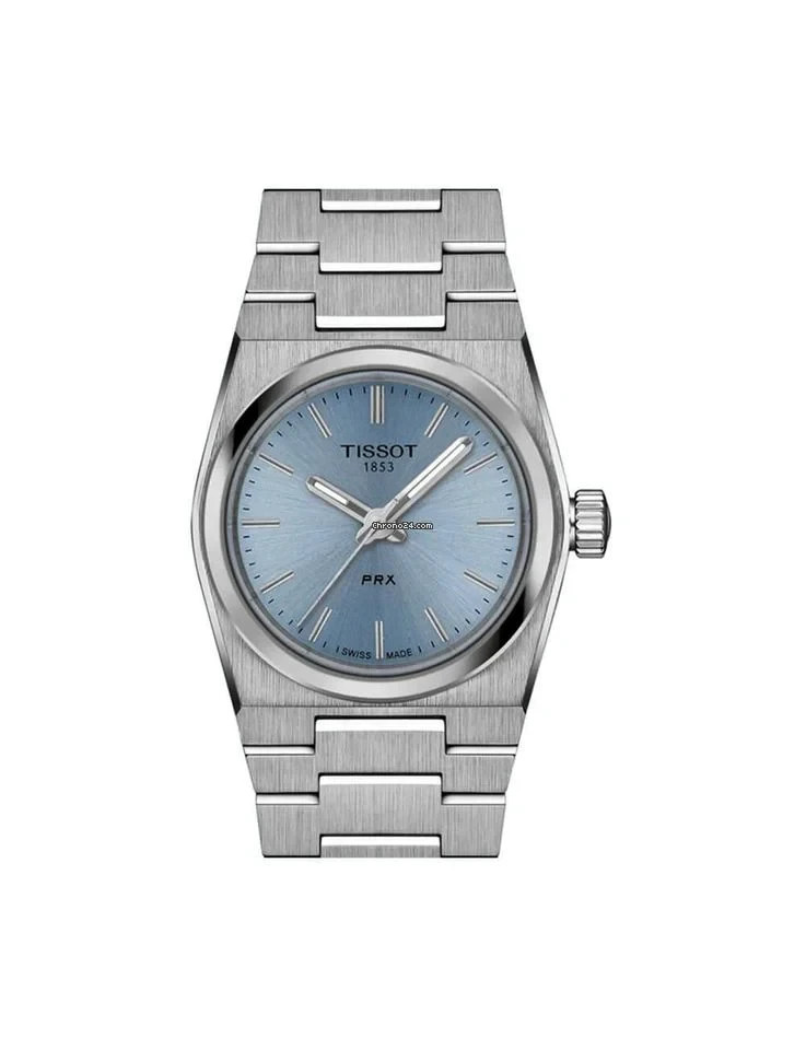 Tissot PRX 25mm Blue Dial and Grey Stainless Steel Men’s Watch T1370101135100