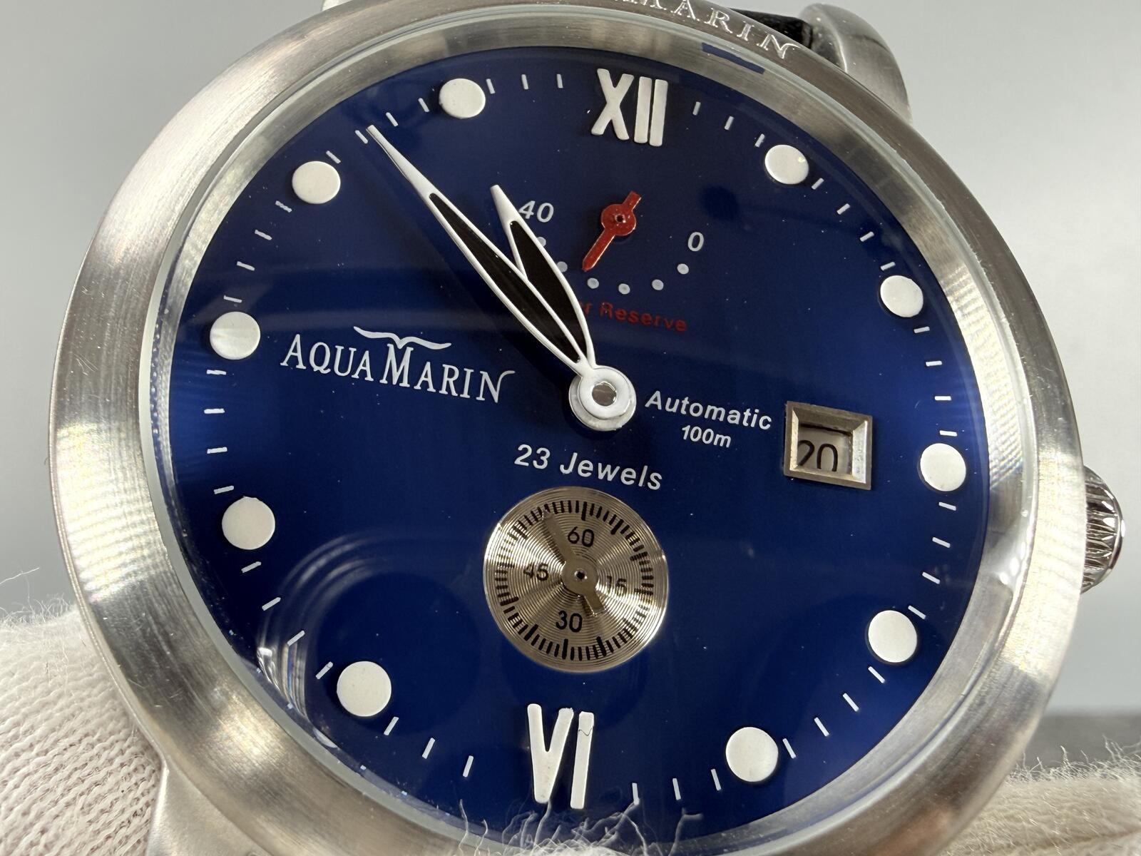 AquaMarin XL 0001 Automatic 45mm Swiss Power Reserve 23J Date Men’s Watch