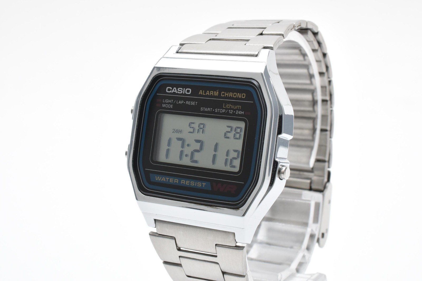 [MINT] CASIO G-SHOCK A158WA-1 Digital Silver Stainless Steel Watch Adjustable