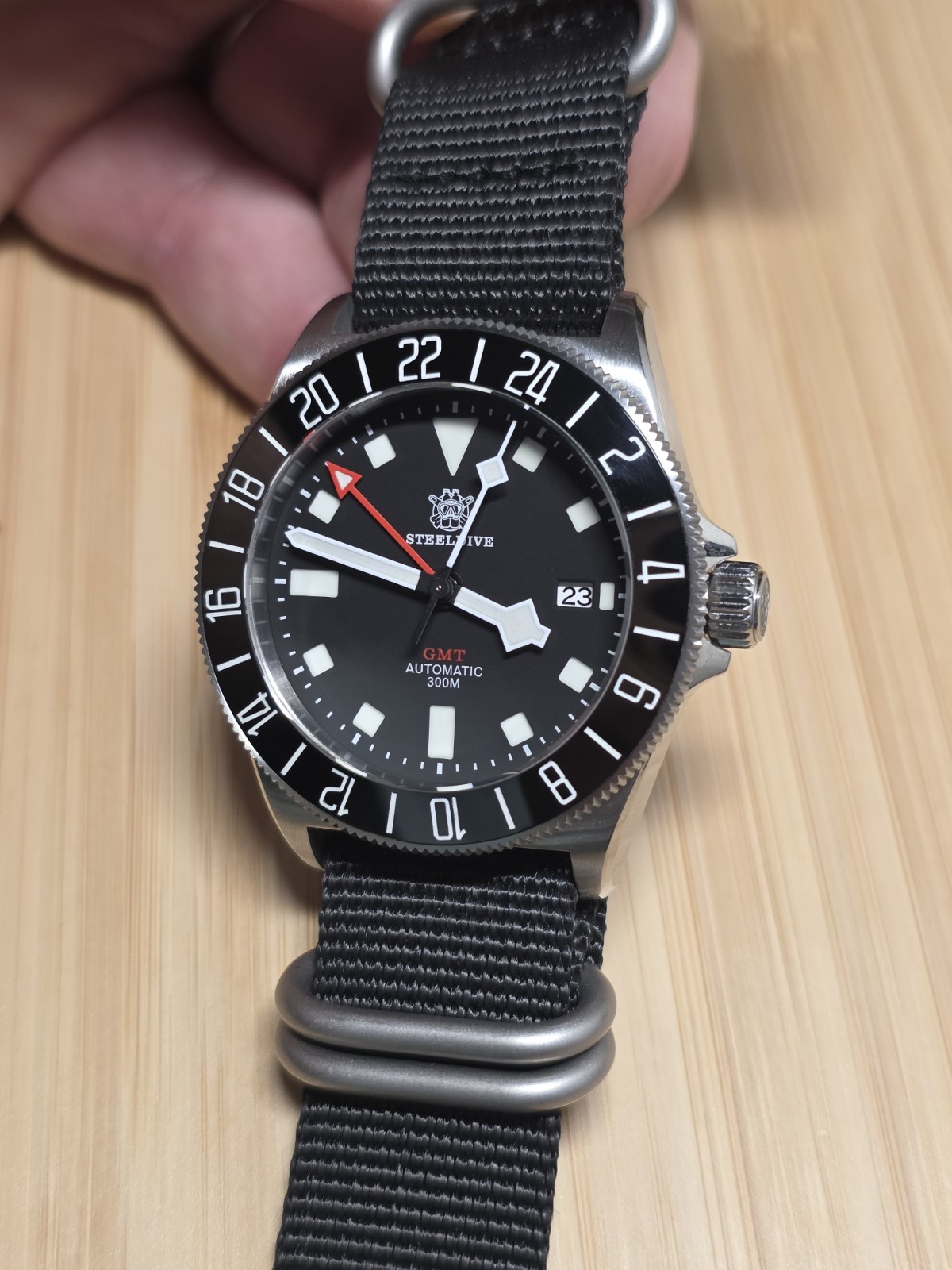 Steeldive Pelagos FXD GMT SD1925GMT NH34 Automatic 300M Dive Watch Sapphire