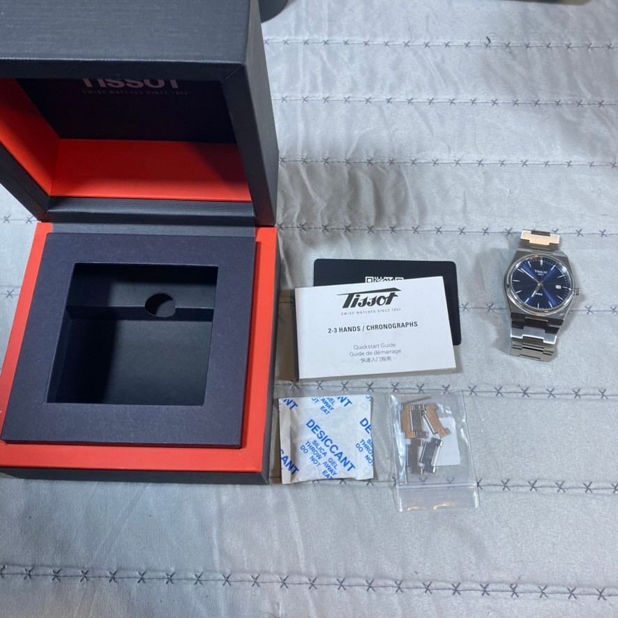 Tissot PRX Men’s Blue Watch – T137410A w/ box Manual Full Links 40mm