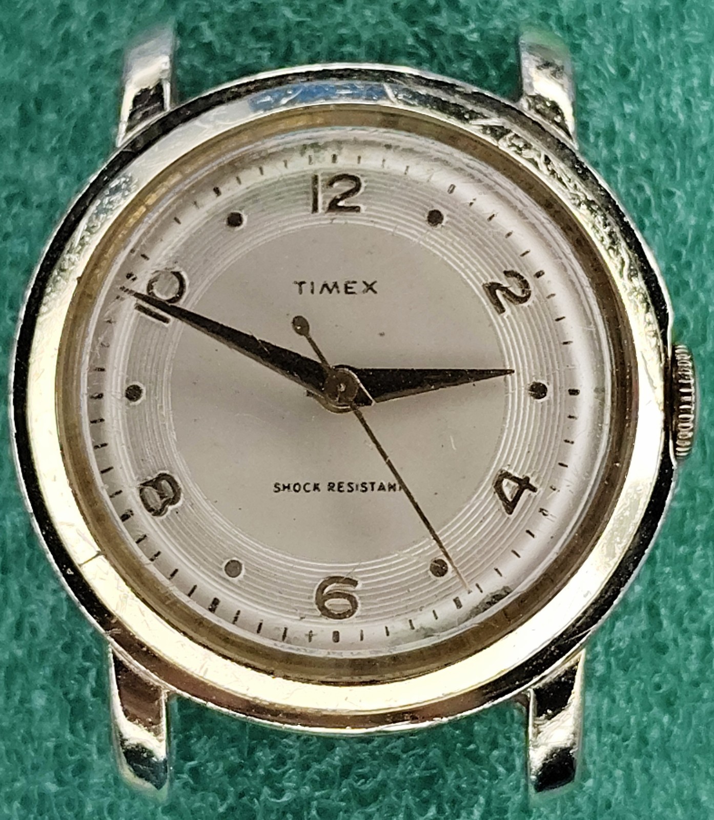 C1892 mens Early Timex Marlin US Time Number Dot Manual Vintage Watch Parts lot