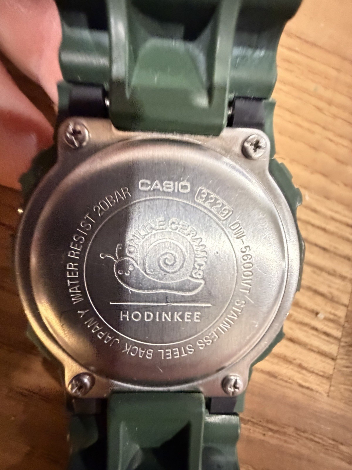 Casio G-SHOCK DW-5600VT Hodinkee x Online Ceramics Green Digital 200m Quartz