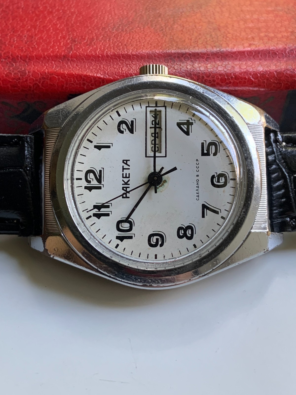 Vintage Soviet Men’s Watch Raketa “rolex” CCCP Wristwatch USSR Mechanical