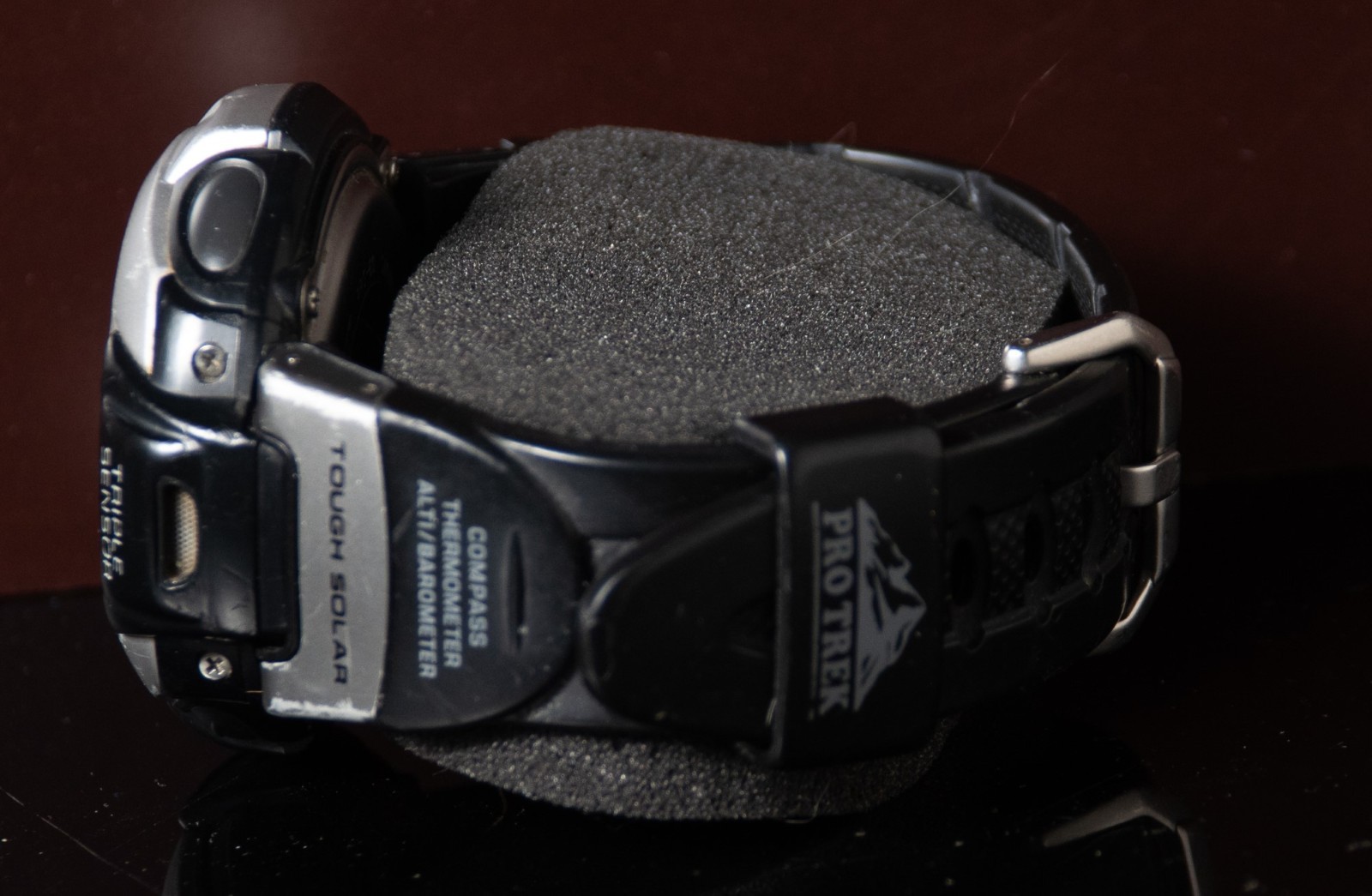 Casio Pro Trek PRG-60 Solar Power Triple Sensor Watch Good Battery Fully working