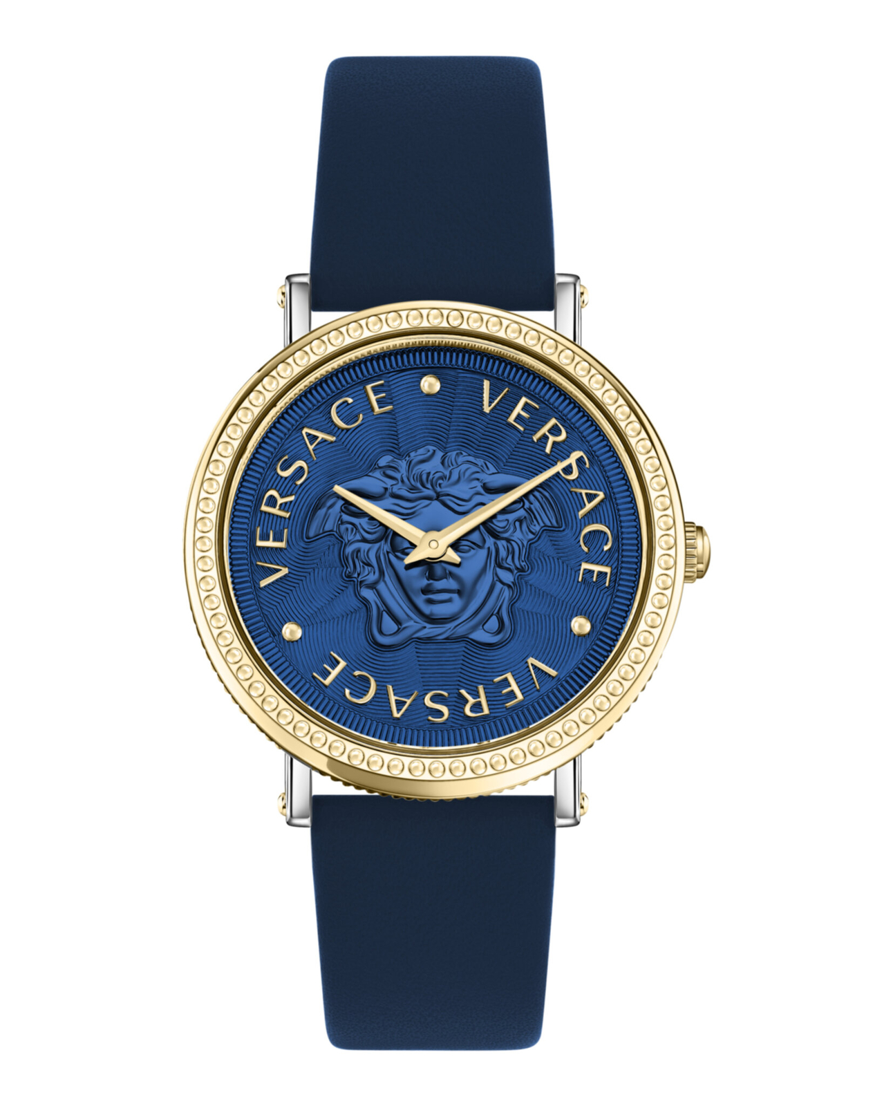 Versace Womens V-Dollar Two Tone 37mm Strap Fashion Watch