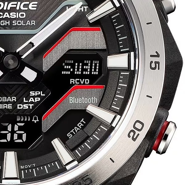 Casio EDIFICE ECB-2200YP-1AJF Windflow Digital Analog Men’s Rubber Band Watch
