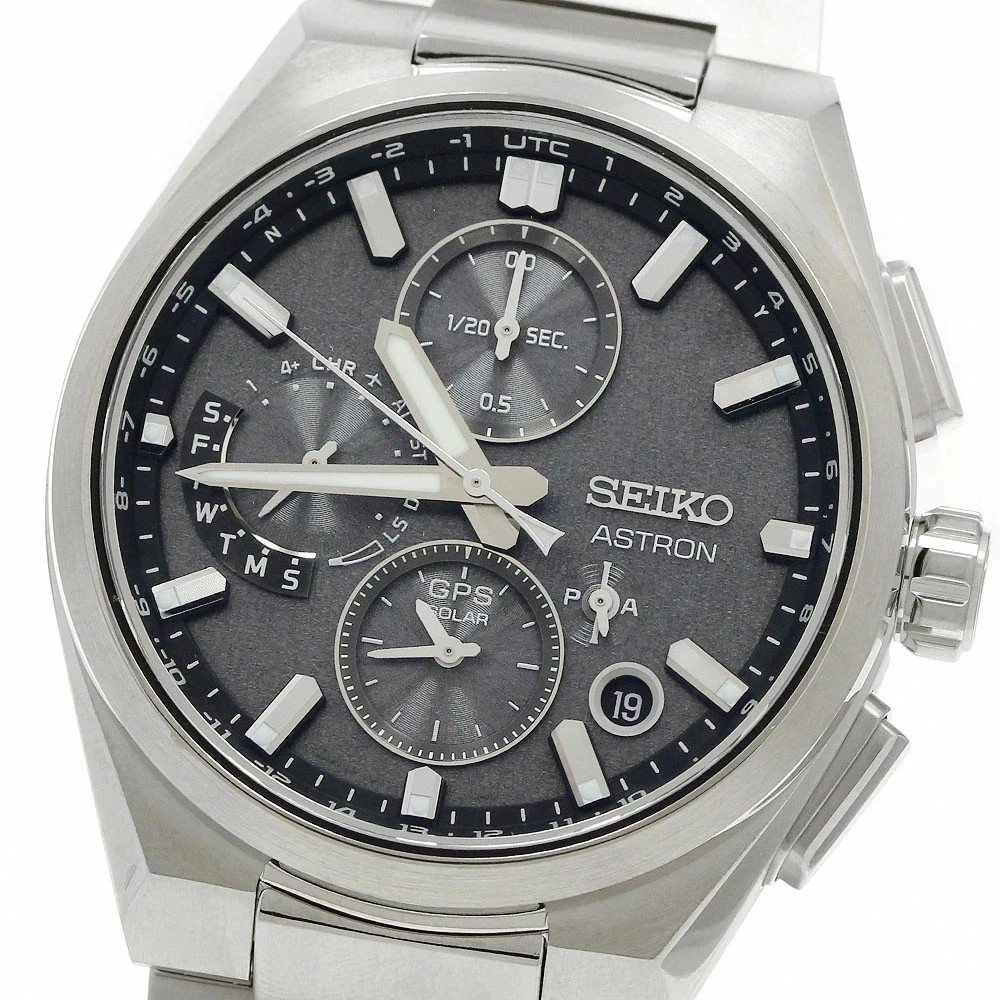 Seiko Astron GPS Solar Caliber 5X83 Radio Titanium Chronograph Watch – SSH163