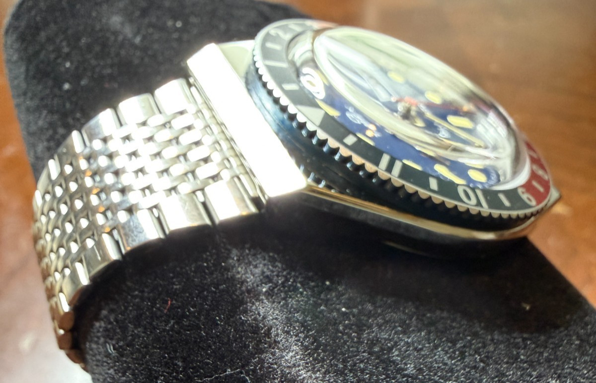 Timex Q Timex Reissue Quartz Blue Dial Pepsi Bezel Watch TW2T80700ZV