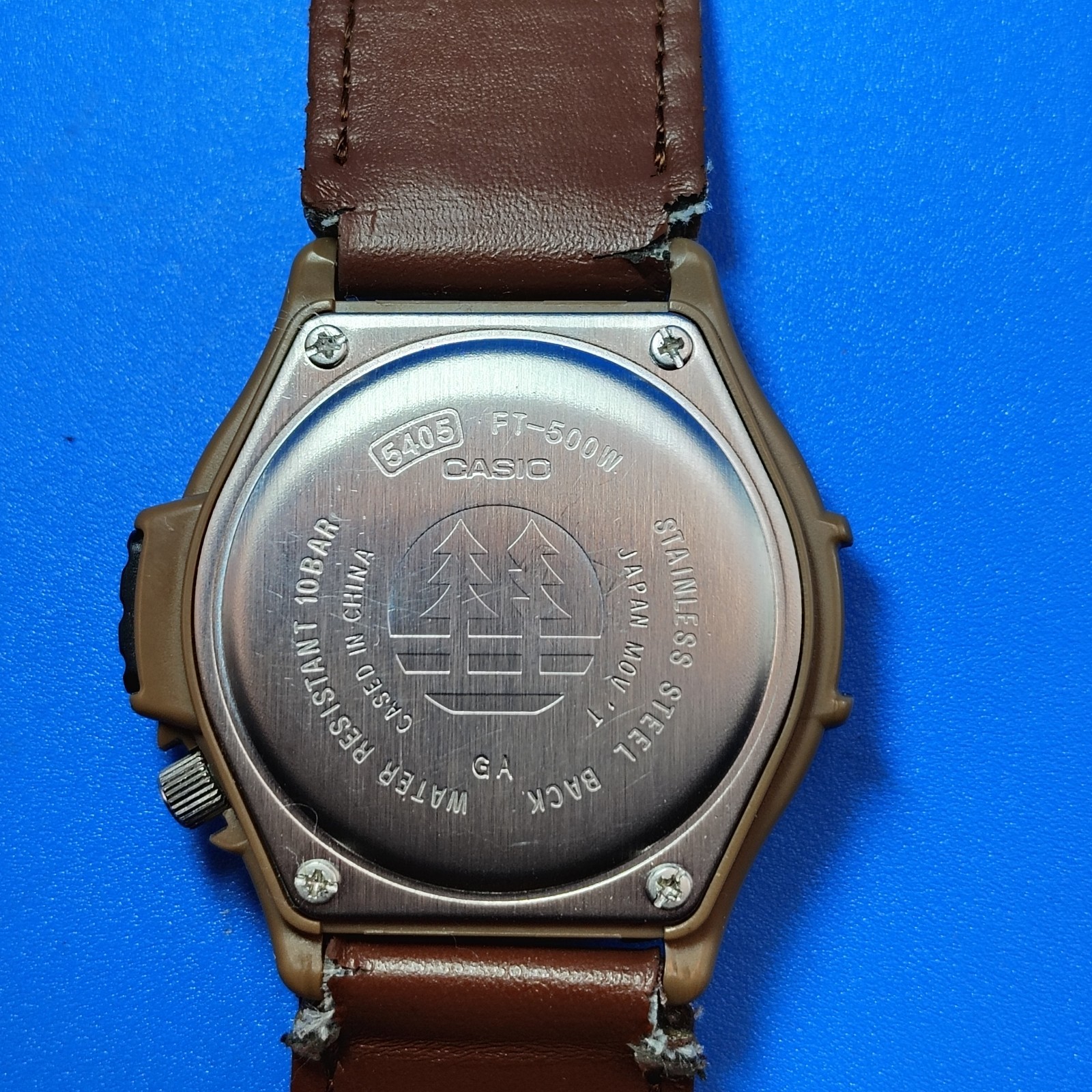 Vintage 2013 Casio Forester Indiglo Date 37mm Mens Quartz Field Watch Restored