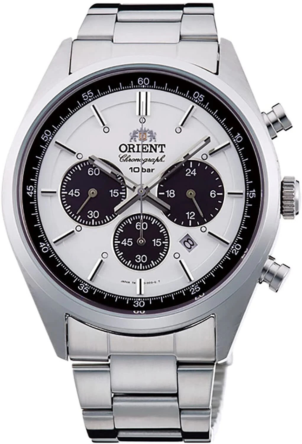 Orient Neo 70’s Solar Panda WV0041TX Chronograph Men’s Watch Japan NEW