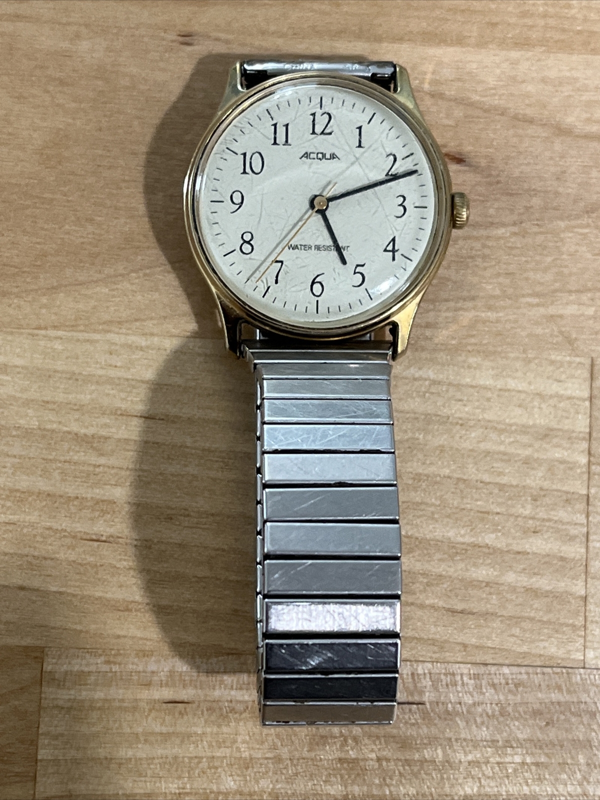 Acqua Vintage Wrist Watch Water Resistant Running Made In Philippines