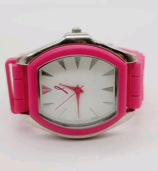 Avon Breast Cancer Crusade Watch Pink New Battery Awareness Inspirational