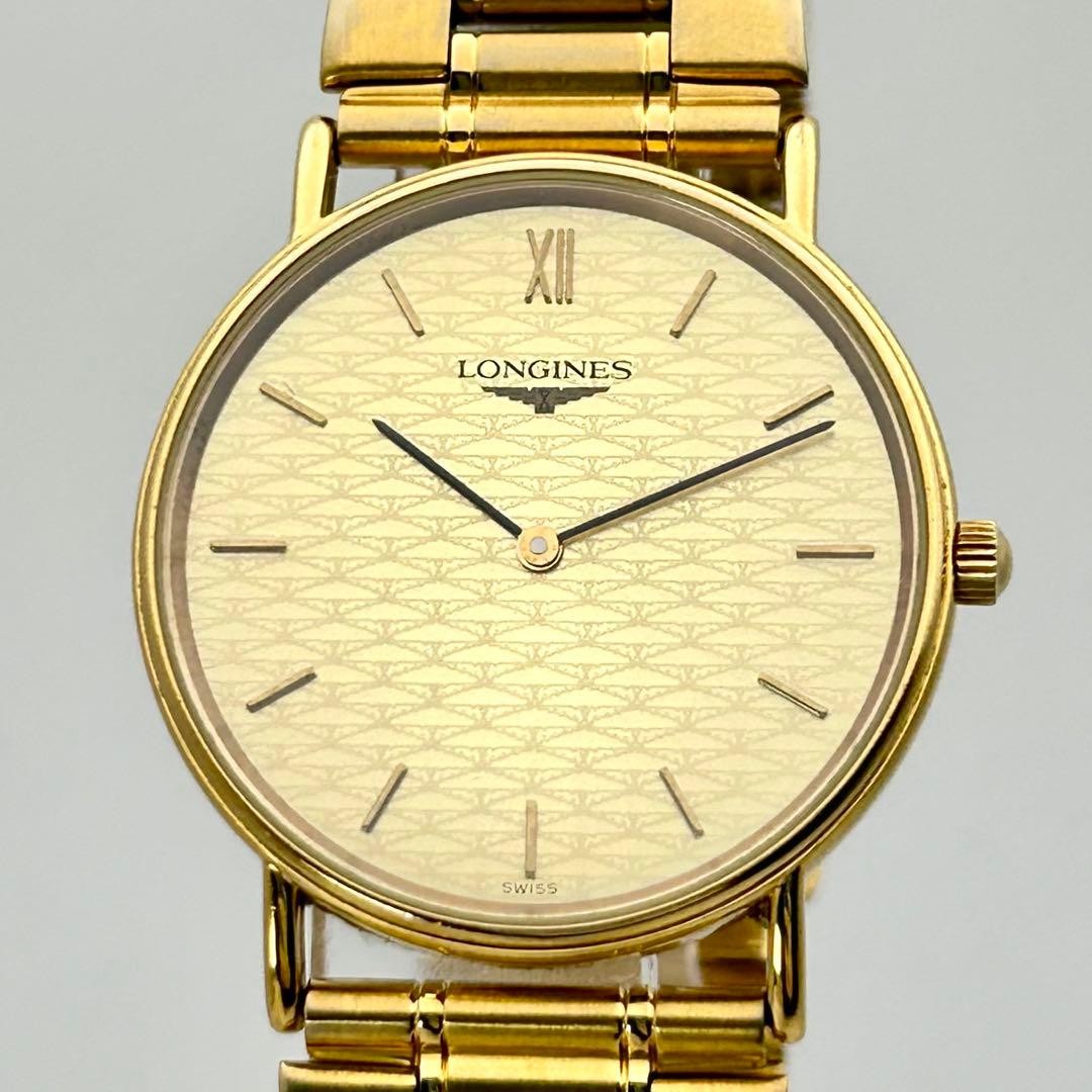 Longines L4.637.2 Quartz Gold Dial Men Wristwatch