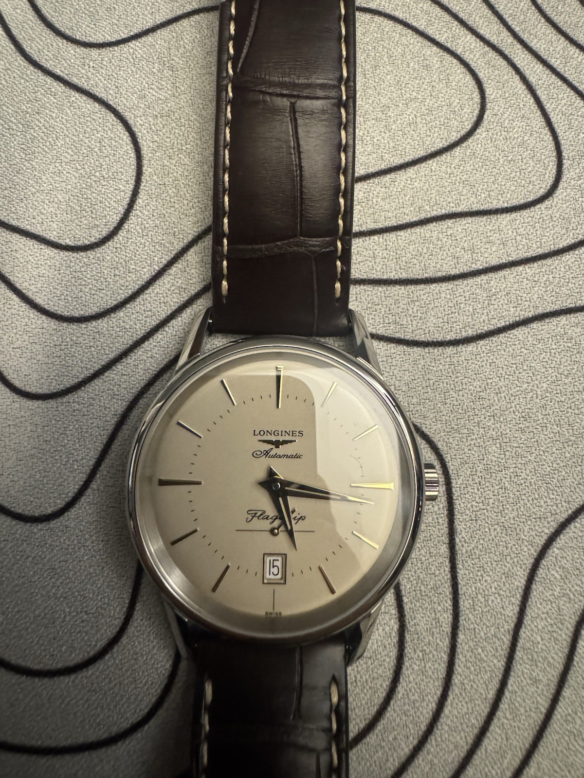 Longines Heritage Flagship Silver Dial Mens Watch 38.5mm L4.795.4.78.2
