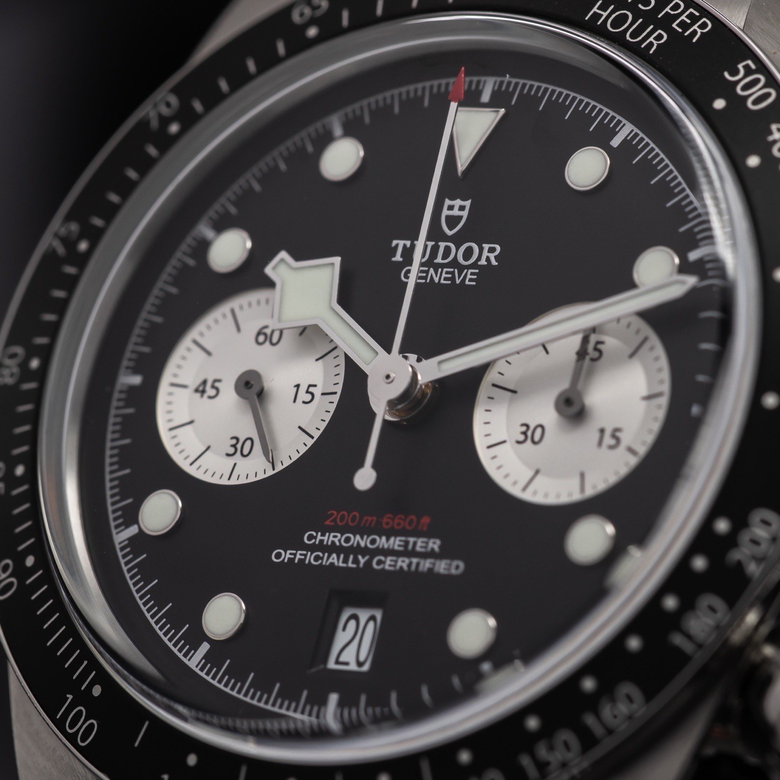 tudor black bay chronograph reverse panda