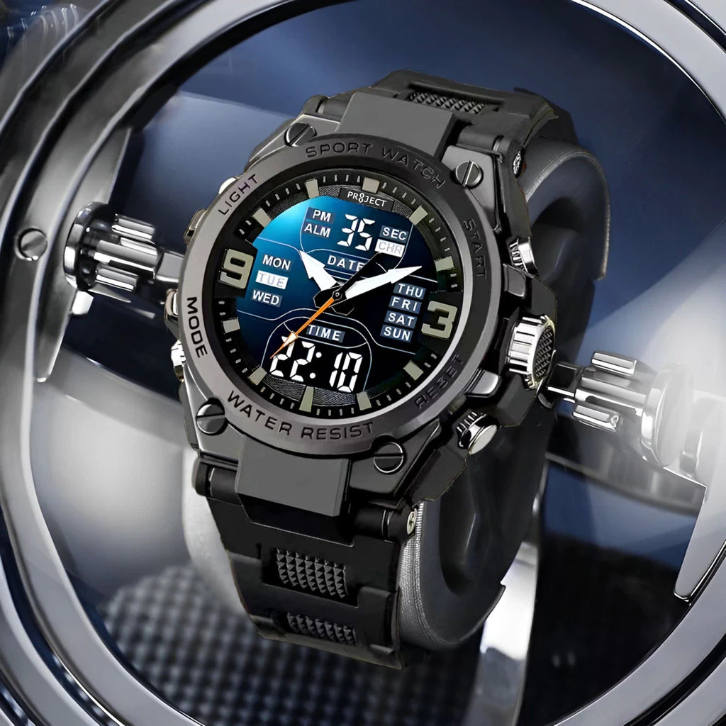Digital Analog Sports Men Watch