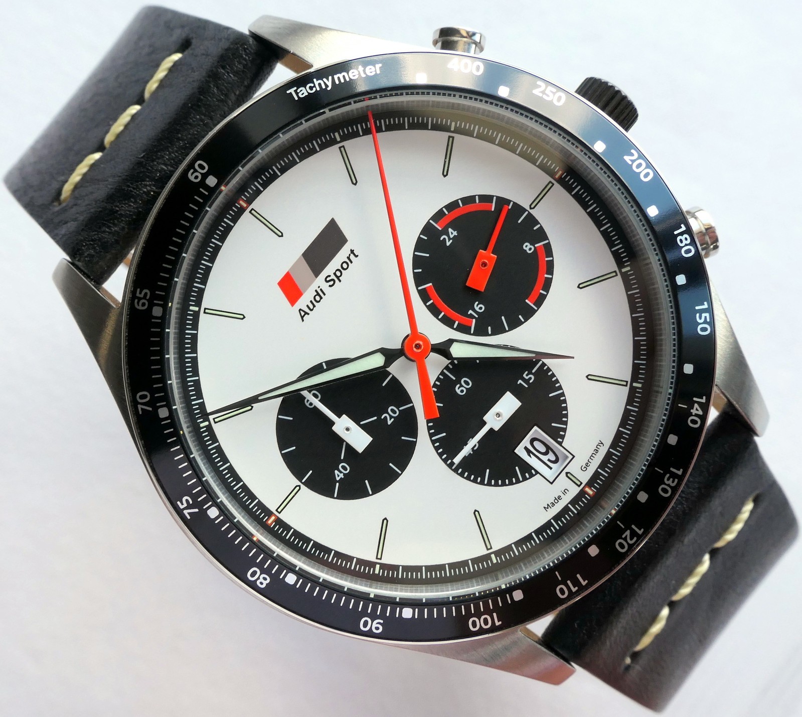 Audi Classic Quattro Line Racing Sport Car Accessory Heritage Watch Chronograph