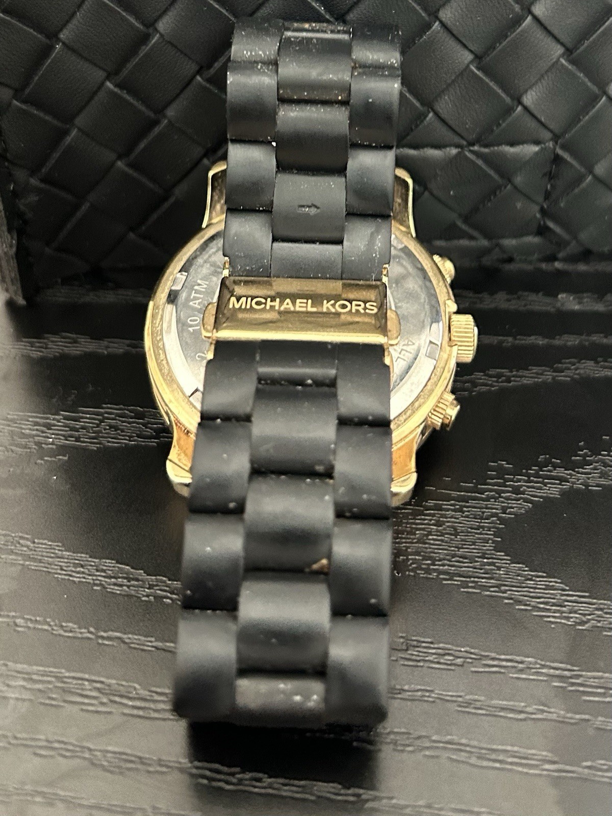 Michael Kors 51202 Women’s Chronograph Date Quartz Watch Black Dial 39mm 100m