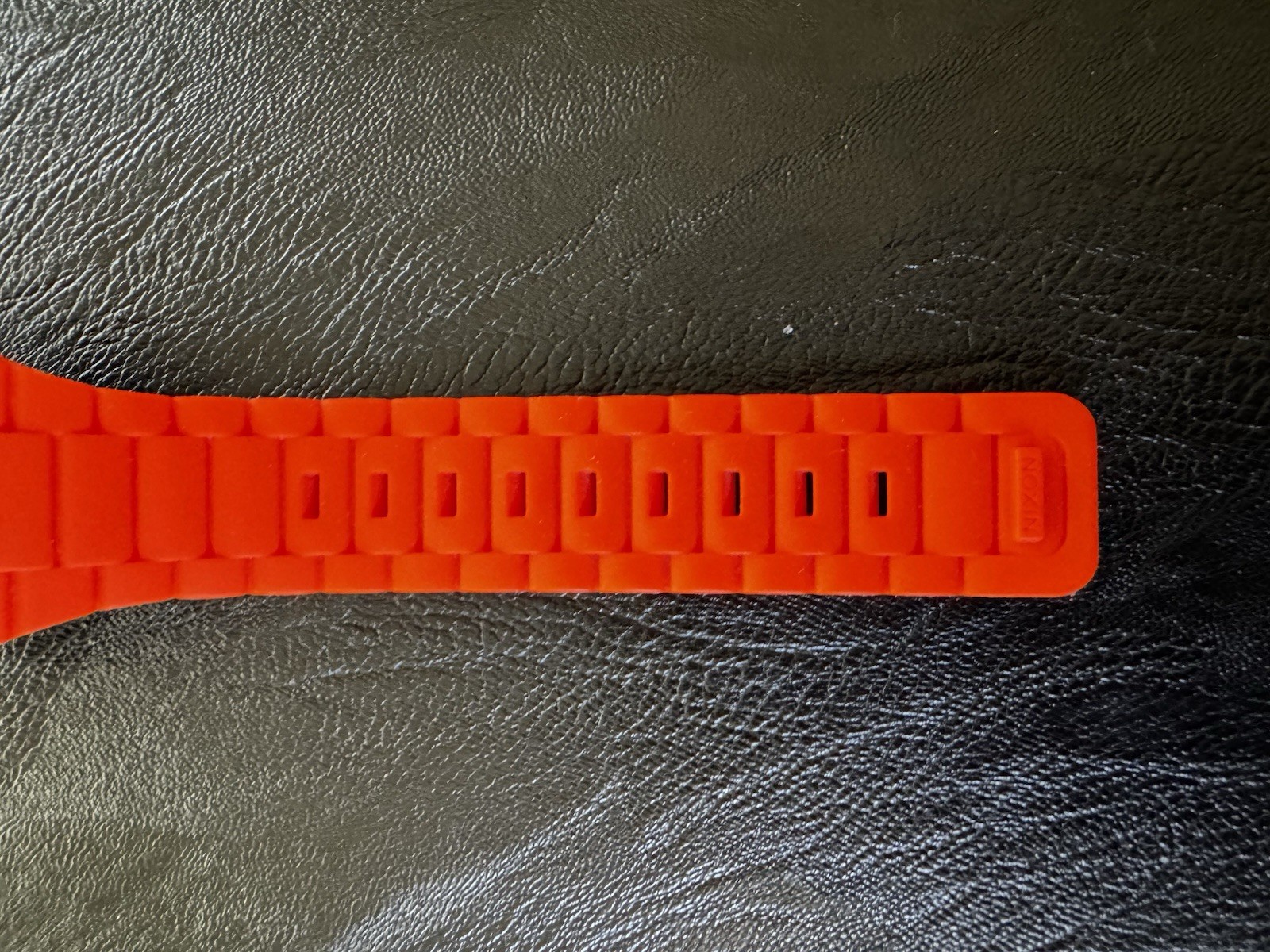 Nixon The Rubber Player Orange Analog Quartz Wristwatch Square 38mm 100m